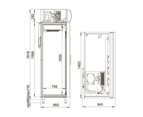 Холодильный шкаф Polair DM114Sd-S