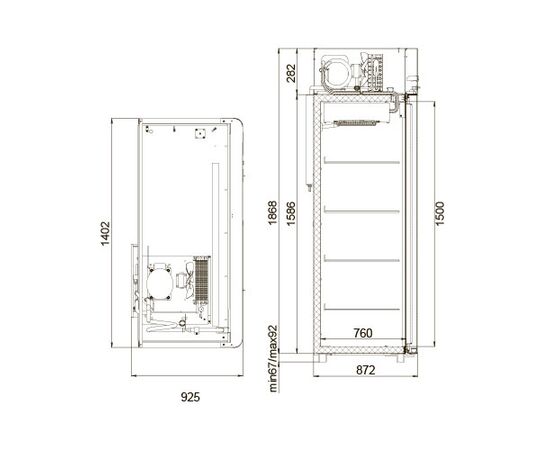 Холодильный шкаф Polair CV114-Sm Alu