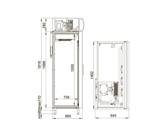 Холодильный шкаф Polair DM114Sd-S версия 2.0