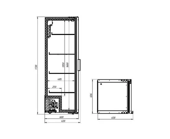 Холодильный шкаф Polair DM104-Bravo схема